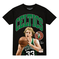 Larry Bird Boston Celtics Hardwood Classics Player Arch T-Shirt New