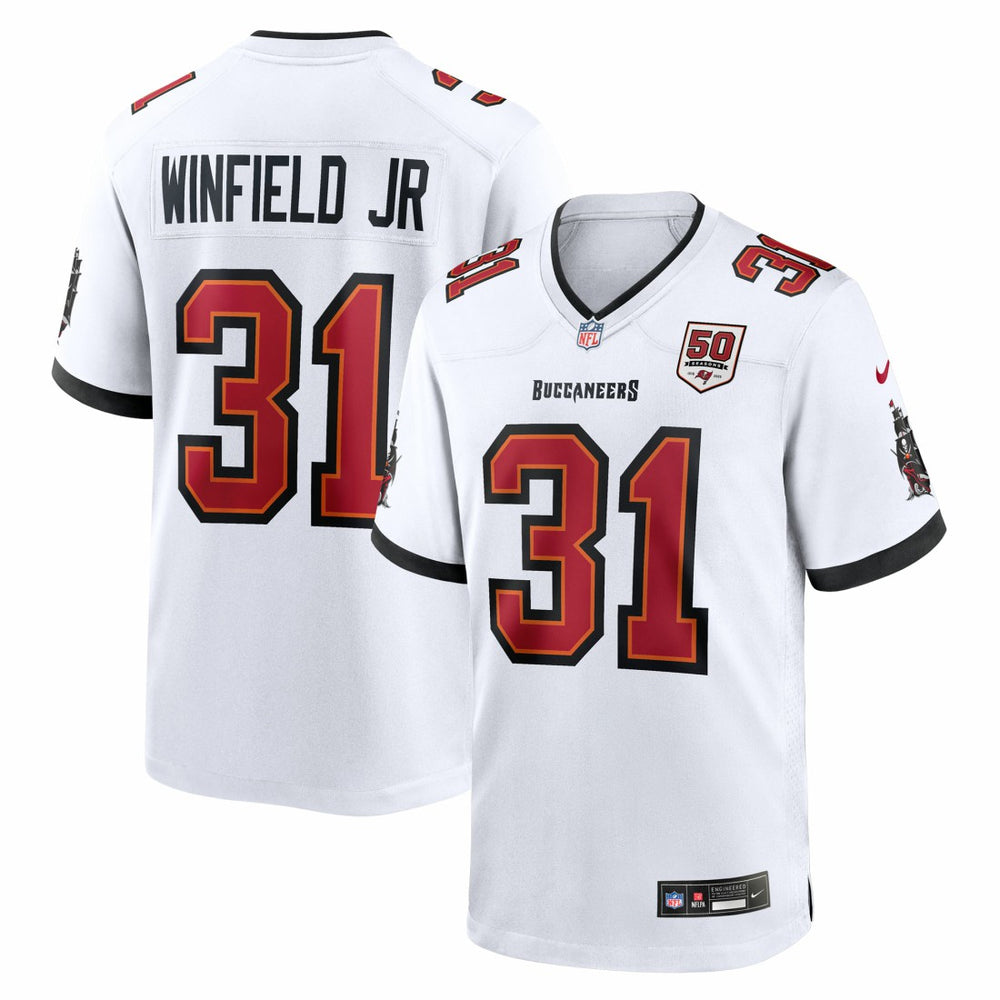 Tampa Bay Buccaneers Nike Antoine Winfield Jr. 50th Season Patch Game Jersey
