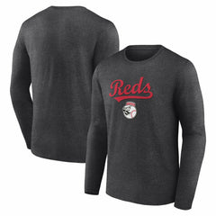 Cincinnati Reds Team Lockup Long Sleeve T-Shirt | MLB For sale