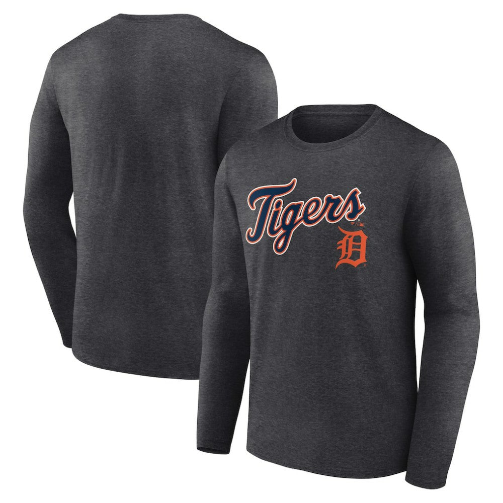Detroit Tigers Team Lockup Long Sleeve T-Shirt | MLB Outlet