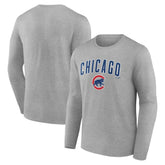 Chicago Cubs Team Lockup Long Sleeve T-Shirt | MLB Discount