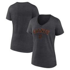 San Francisco Giants Women's Team Lockup V-Neck T-Shirt | MLB Shop