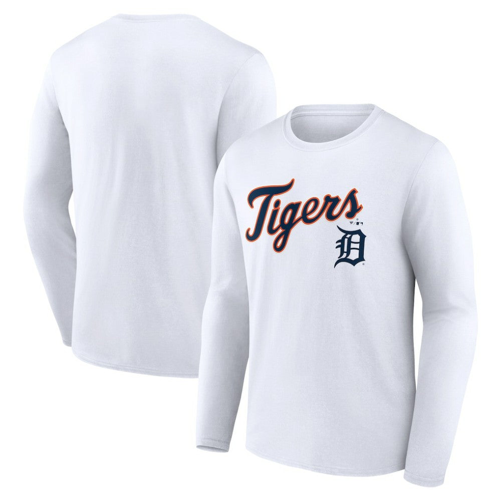 Detroit Tigers Team Lockup Long Sleeve T-Shirt | MLB US