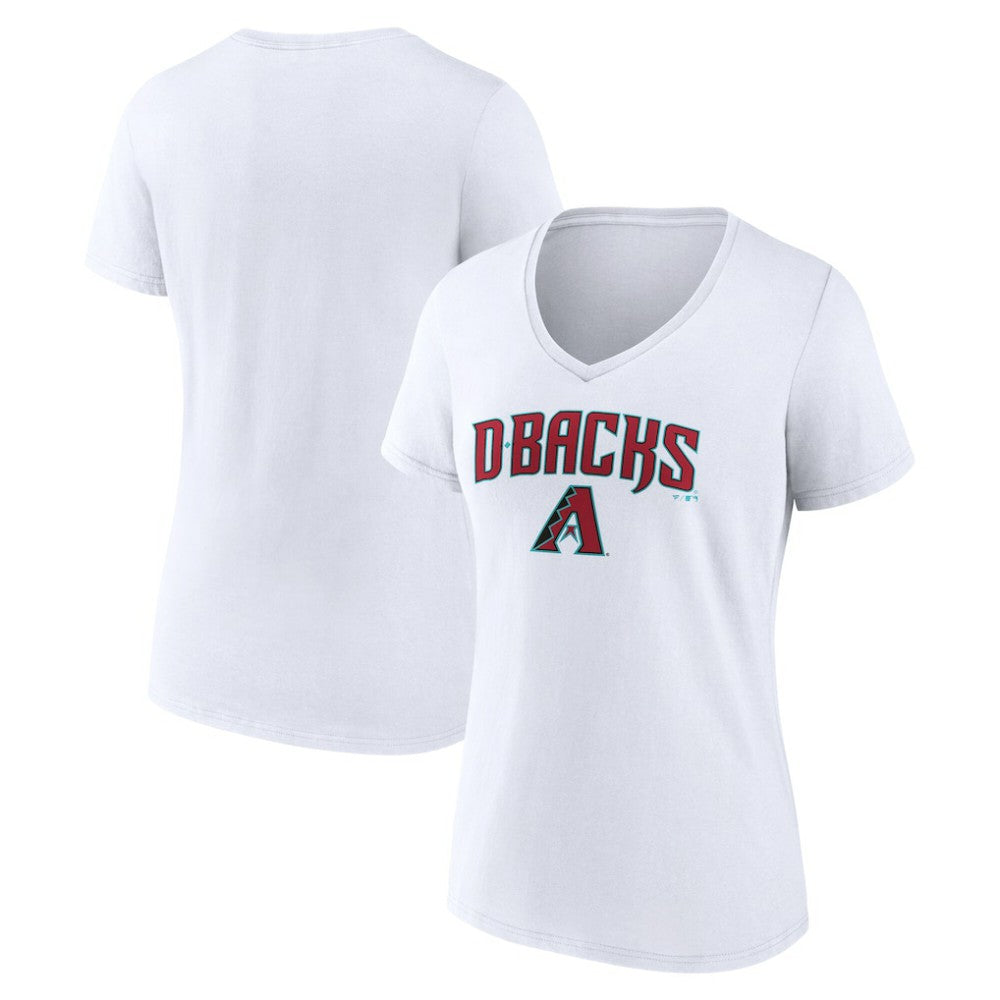 Arizona Diamondbacks Women's Team Lockup V-Neck T-Shirt | MLB Sale