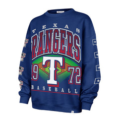 Texas Rangers '47 Women's Trendy Team Go Big Oversized Sweatshirt | MLB For sale