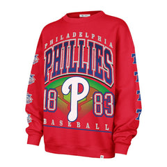 Philadelphia Phillies '47 Women's Trendy Team Go Big Oversized Sweatshirt | MLB Discount