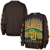 San Diego Padres '47 Women's Trendy Team Go Big Oversized Sweatshirt | MLB For sale