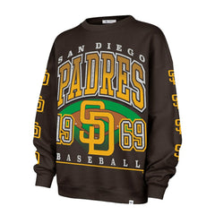 San Diego Padres '47 Women's Trendy Team Go Big Oversized Sweatshirt | MLB For sale