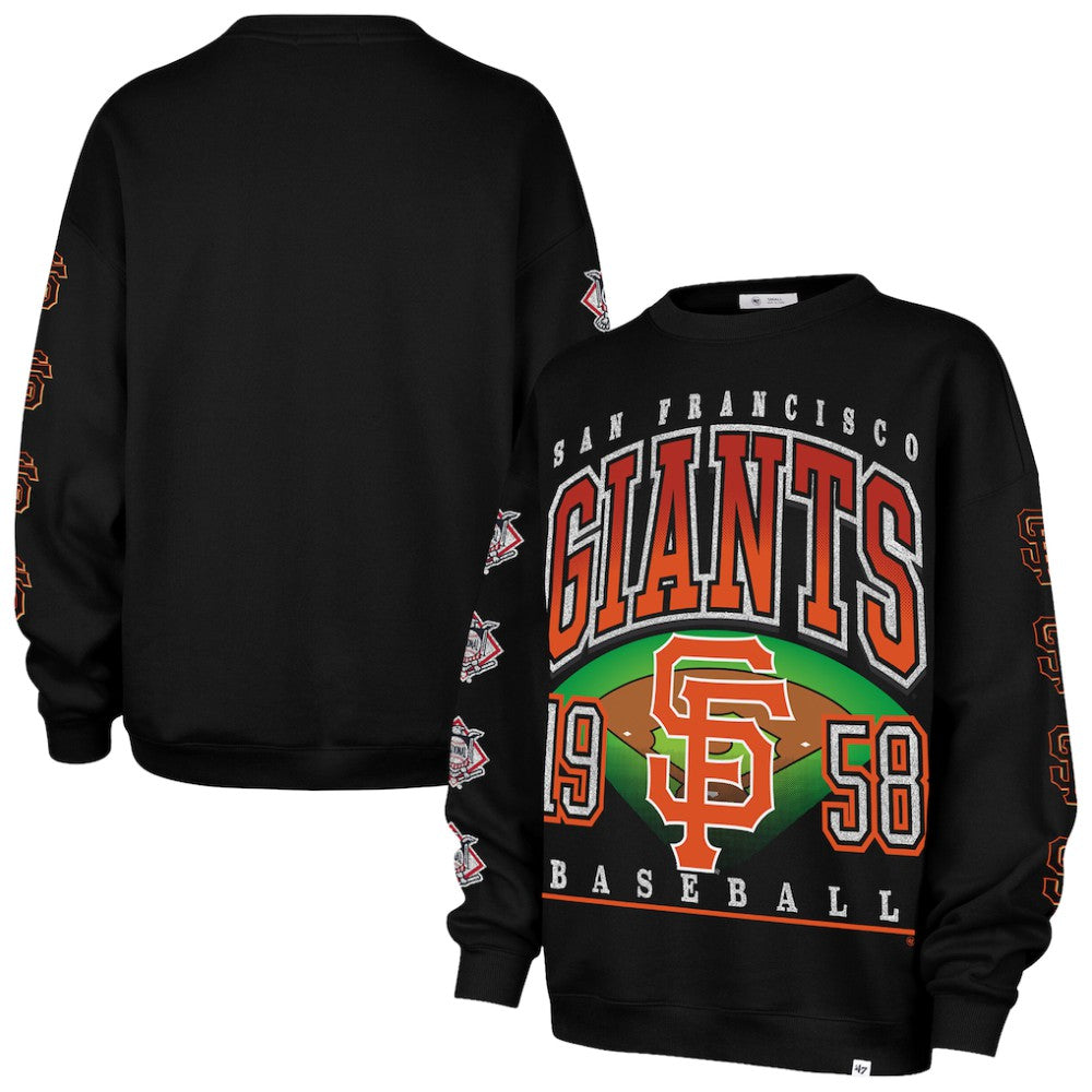 San Francisco Giants '47 Women's Trendy Team Go Big Oversized Sweatshirt | MLB Near me