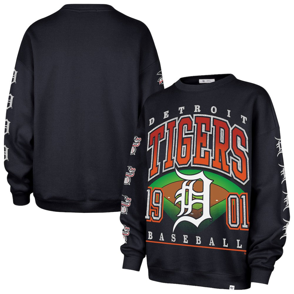 Detroit Tigers '47 Women's Trendy Team Go Big Oversized Sweatshirt | MLB Near me