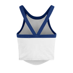 Los Angeles Dodgers '47 Women's Trendy Team Rally Sporty Cropped Racerback Tank Top | MLB Sale