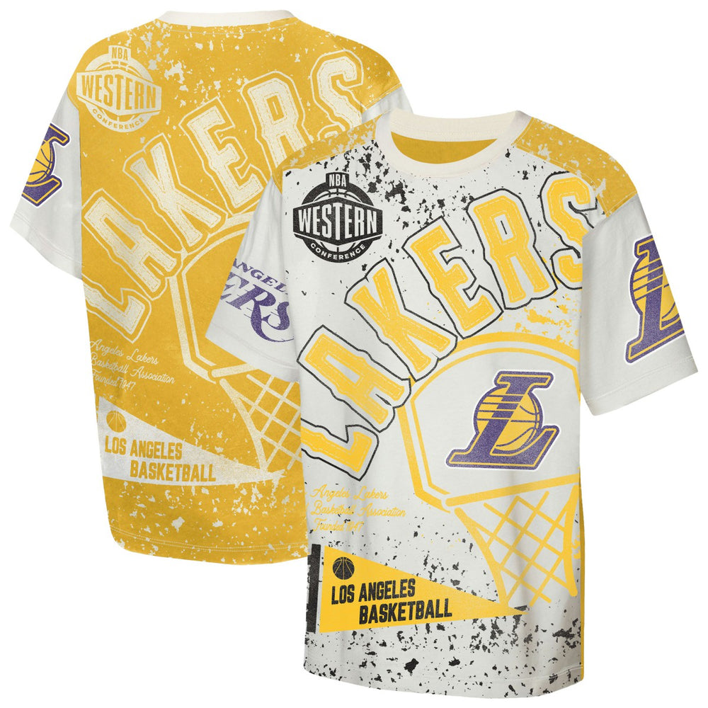 Los Angeles Lakers Outerstuff Youth Top Player All-Over-Print T-Shirt Online