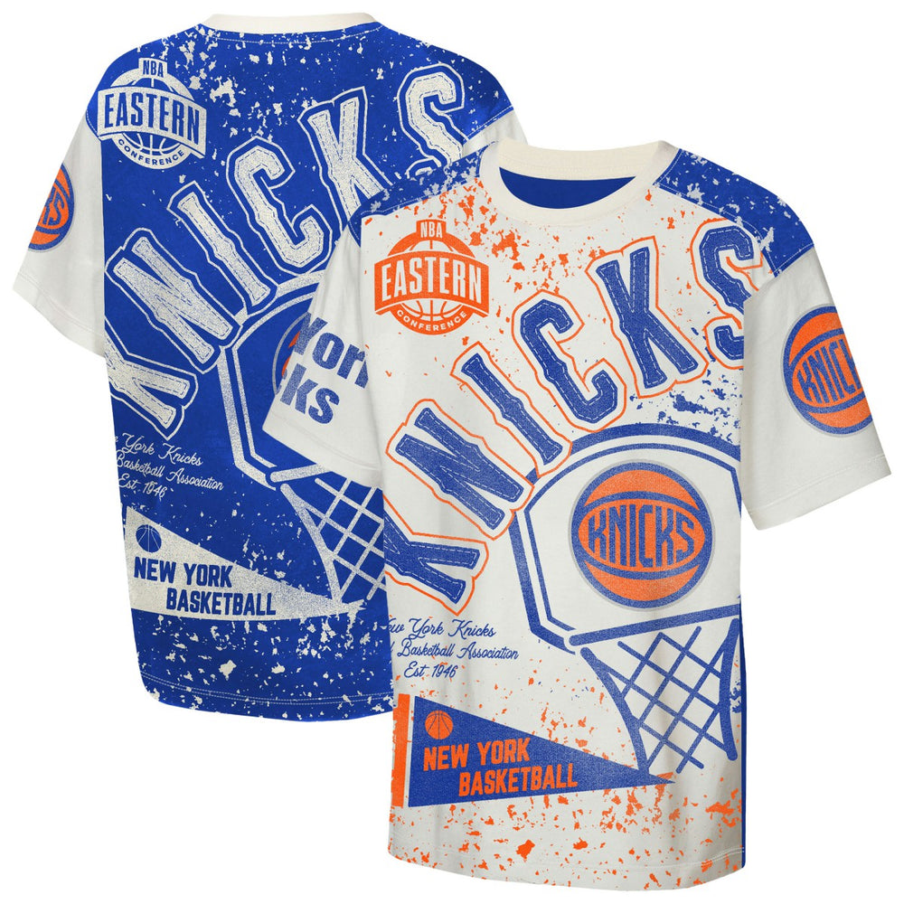 New York Knicks Outerstuff Youth Top Player All-Over-Print T-Shirt Discount