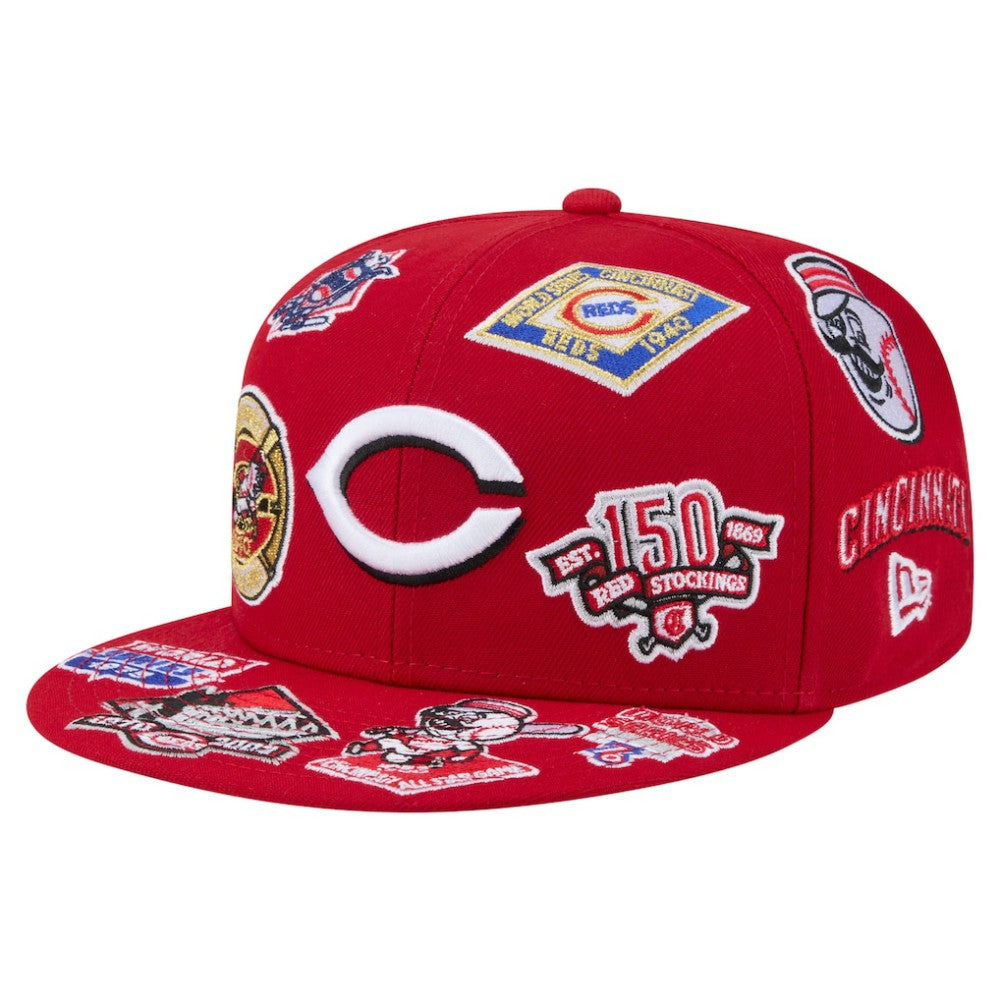 Cincinnati Reds New Era All Over 59FIFTY Fitted Hat | MLB Outlet