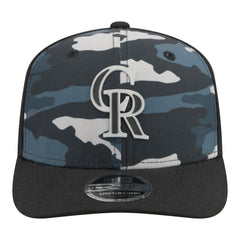 Colorado Rockies New Era Tonal Camo 9SEVENTY Stretch-Snap Hat | MLB Sale