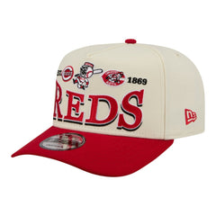 Cincinnati Reds New Era Throwback Tri-Hit A-Frame 9FIFTY Adjustable Hat | MLB New