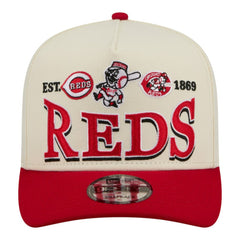 Cincinnati Reds New Era Throwback Tri-Hit A-Frame 9FIFTY Adjustable Hat | MLB New