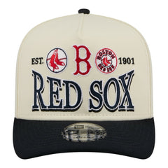 Boston Red Sox New Era Throwback Tri-Hit A-Frame 9FIFTY Adjustable Hat | MLB Shop