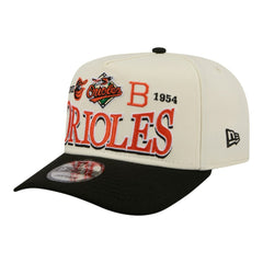 Baltimore Orioles New Era Throwback Tri-Hit A-Frame 9FIFTY Adjustable Hat | MLB Shop