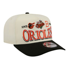 Baltimore Orioles New Era Throwback Tri-Hit A-Frame 9FIFTY Adjustable Hat | MLB Shop