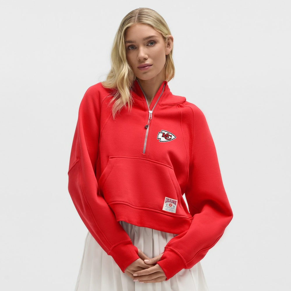 Kansas City Chiefs lululemon Women's Scuba Oversized Half-Zip Hoodie