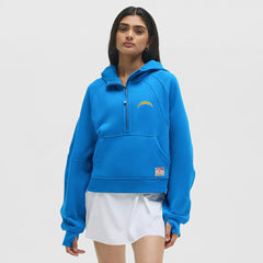 Los Angeles Chargers lululemon Women's Scuba Oversized Half-Zip Hoodie