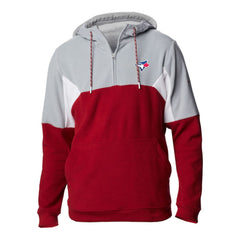 Toronto Blue Jays Columbia Men's Lodge Fleece Quarter-Zip Hoodie | MLB Outlet