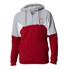Cincinnati Reds Columbia Men's Lodge Fleece Quarter-Zip Hoodie | MLB Shop