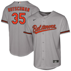 Adley Rutschman Baltimore Orioles Youth Road Replica Jersey - Gray