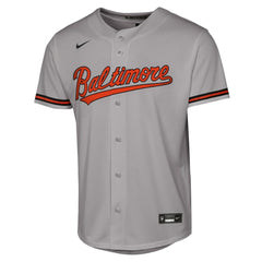 Adley Rutschman Baltimore Orioles Youth Road Replica Jersey - Gray