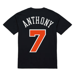 Carmelo Anthony New York Knicks Male Adult Black NBA ULTIMATE PLAYER NUMBER TEE cheap On Sale