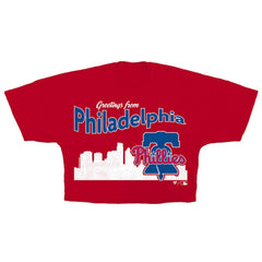 Philadelphia Phillies Fanatics Women's Cropped Jersey T-Shirt | MLB US