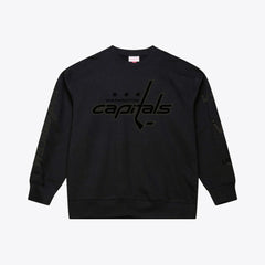 Washington Capitals Mitchell & Ness Phantom Fleece Crew Neck Sweatshirt Sale