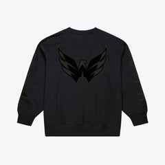 Washington Capitals Mitchell & Ness Phantom Fleece Crew Neck Sweatshirt Sale