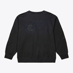 Detroit Red Wings Mitchell & Ness Phantom Fleece Crew Neck Sweatshirt Outlet
