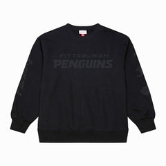 Pittsburgh Penguins Mitchell & Ness Phantom Fleece Crew Neck Sweatshirt On Sale