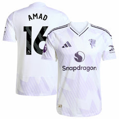 Amad Diallo Manchester United 2025/26 Away Player Jersey White - Adidas