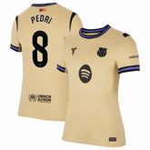 Pedri Barcelona Women's 2025/26 Away Stadium Replica Jersey Gold - Nike