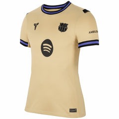 Frenkie de Jong Barcelona Women's 2025/26 Away Stadium Replica Jersey Gold - Nike