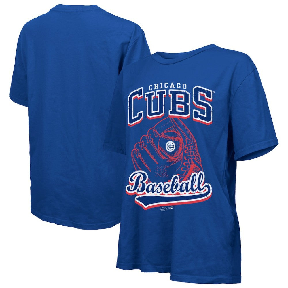 Chicago Cubs Majestic Threads Women's Oversized First Base T-Shirt | MLB US