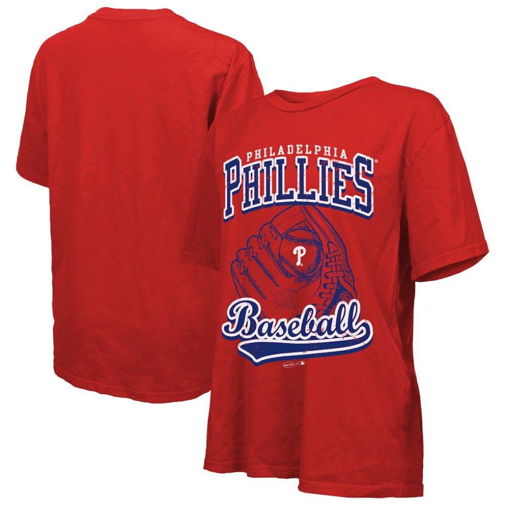 Philadelphia Phillies Majestic Threads Women's Oversized First Base T-Shirt | MLB Near me