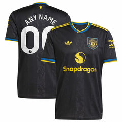 Manchester United 2025/26 Third Replica Custom Jersey Black - Adidas
