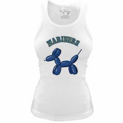 Seattle Mariners Tiny Turnip Women's Fitted Balloon Dog Tri-Blend Tank Top | MLB For sale