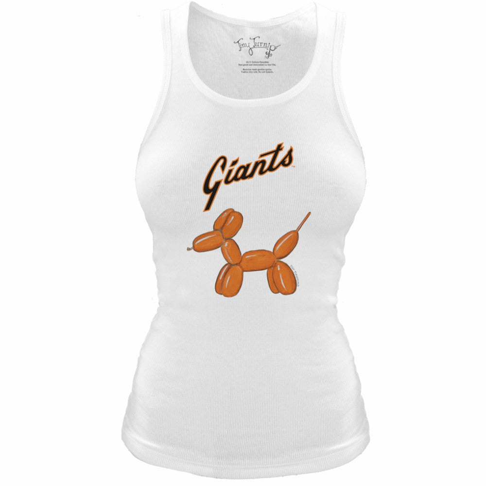 San Francisco Giants Tiny Turnip Women's Fitted Balloon Dog Tri-Blend Tank Top | MLB Outlet