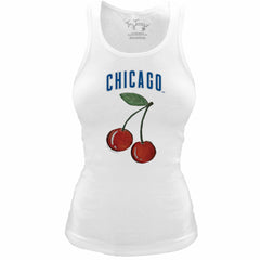 Chicago Cubs Tiny Turnip Women's Fitted Cherries Tri-Blend Tank Top | MLB Near me