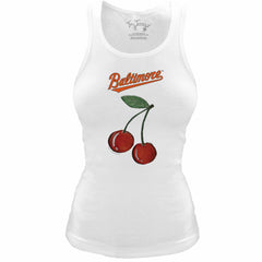 Baltimore Orioles Tiny Turnip Women's Fitted Cherries Tri-Blend Tank Top | MLB Near me