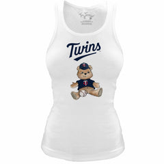 Minnesota Twins Tiny Turnip Women's Fitted Teddy Bear Tri-Blend Tank Top | MLB Online