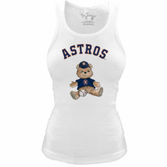 Houston Astros Tiny Turnip Women's Fitted Teddy Bear Tri-Blend Tank Top | MLB Shop