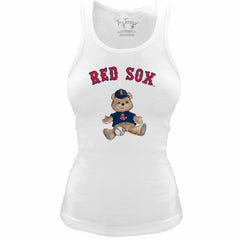 Boston Red Sox Tiny Turnip Women's Fitted Teddy Bear Tri-Blend Tank Top | MLB Near me