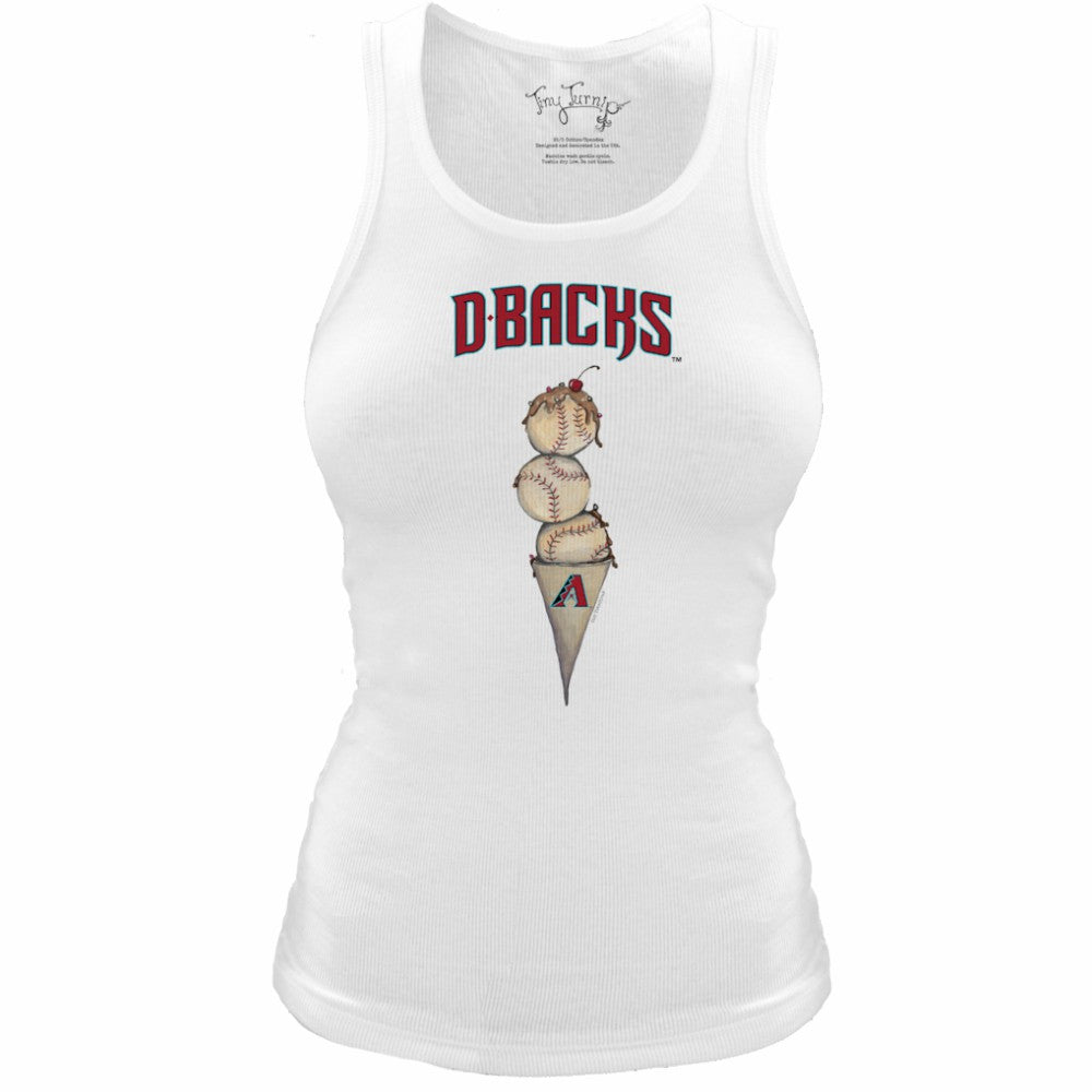 Arizona Diamondbacks Tiny Turnip Women's Fitted Triple Scoop Tri-Blend Tank Top | MLB Online